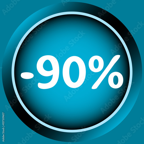 Icon of 90 percent