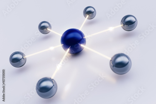 Network Concept. 3D illustration
