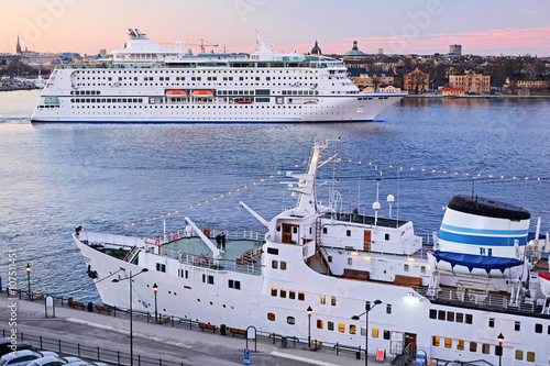 Stockholm, Sweden - March, 16, 2016: The image of a cruise ship near Stockholm, Sweden © Dmitry Vereshchagin