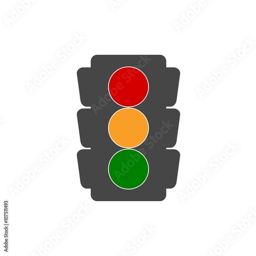 Vector image traffic light