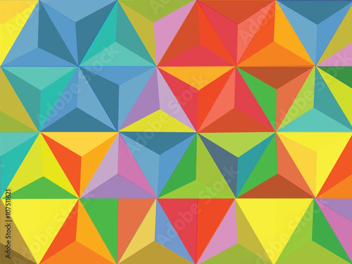 Abstract geometric shapes - Cheerful colors for each day