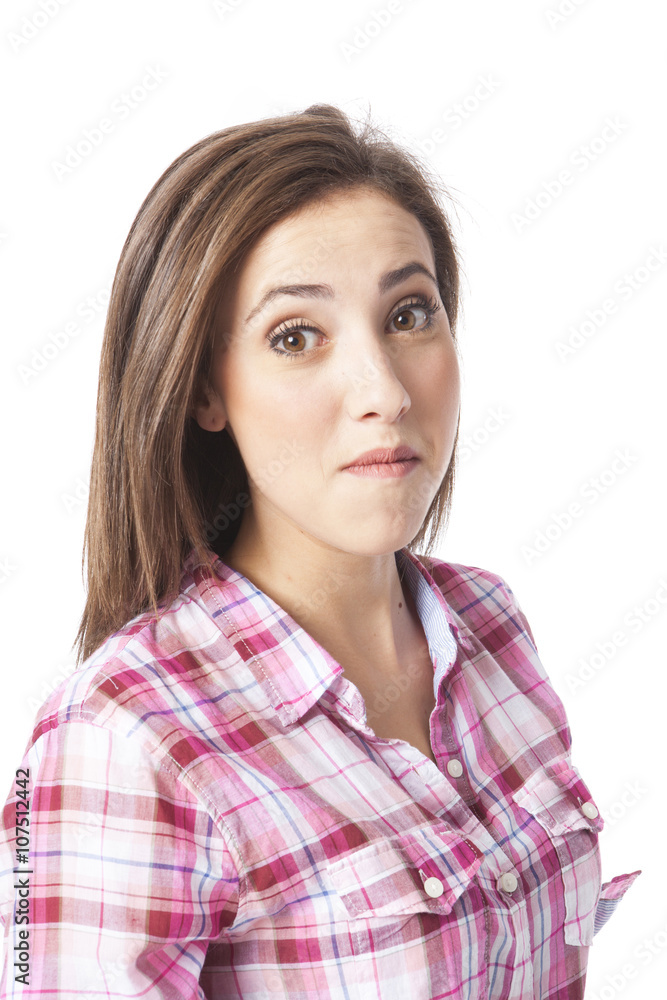 portrait of a beautiful young short haired woman portrait of a beautiful young short haired woman