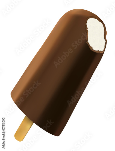 Stecco gelato tridimensionale realistico