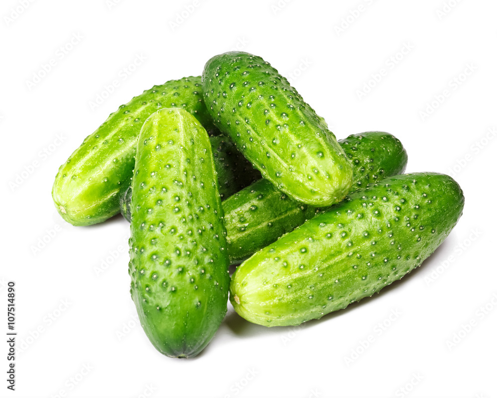 Green cucumber isolated Green cucumber isolated