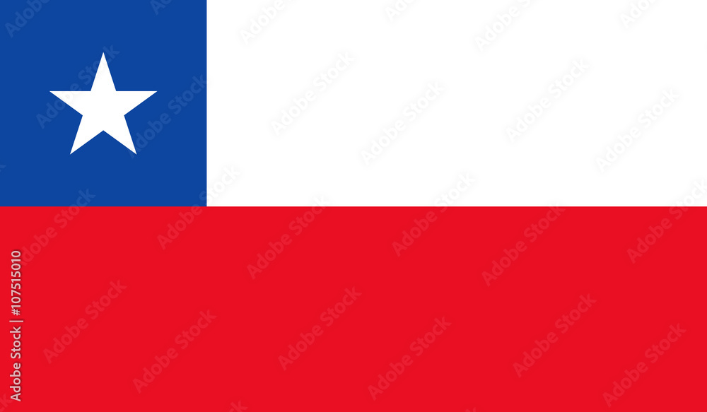 Naklejka premium Chile flag