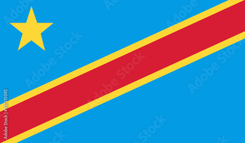 Democratic Republic of Congo flag
