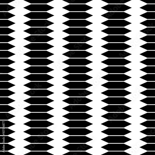 Seamless black and white vector background with abstract geometric shapes. Print. Cloth design  wallpaper.
