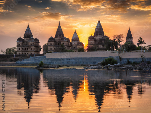 Foto Royal cenotaphs of Orchha, Madhya Pradesh, India