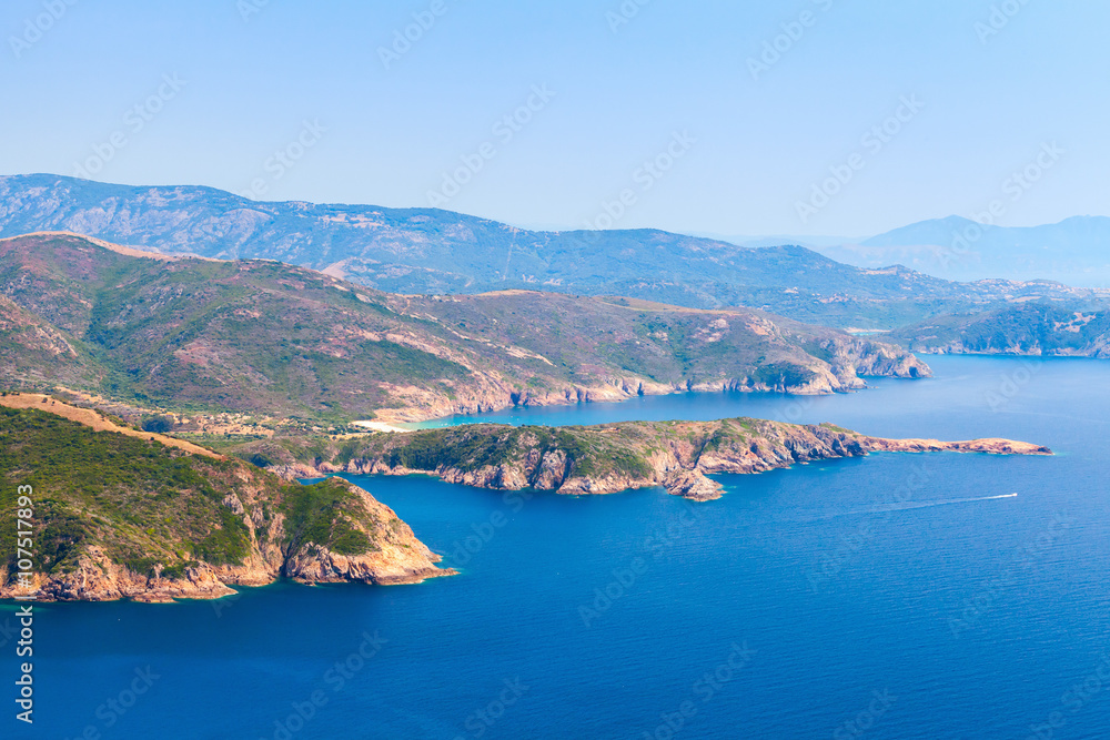Corsica. Corse du Sud, Piana region in summer