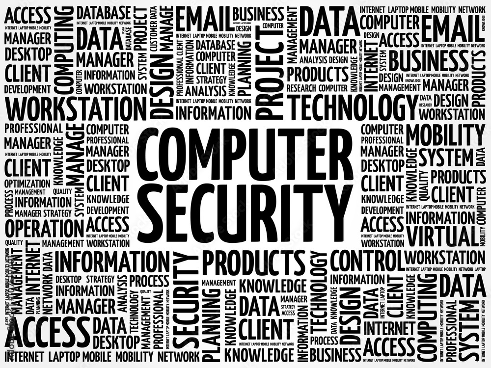 COMPUTER SECURITY word cloud concept COMPUTER SECURITY word cloud concept