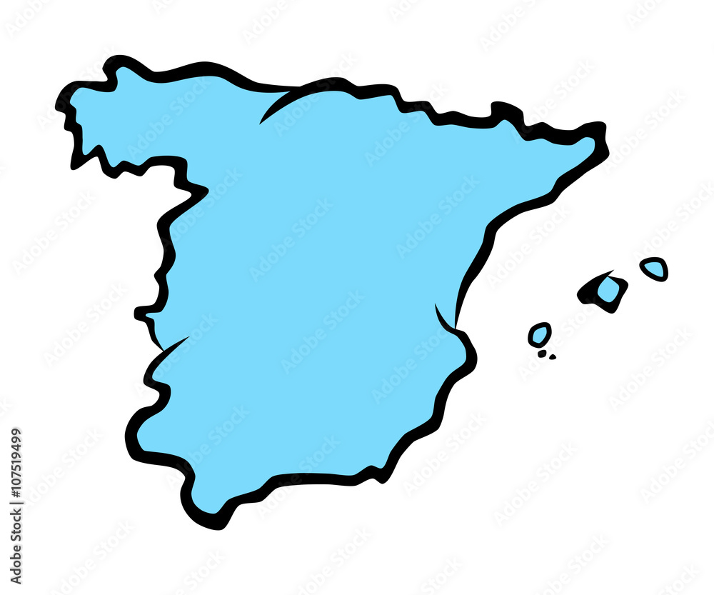 Karte Spanien - 2 Karte Spanien - 2