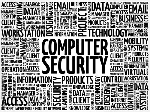 COMPUTER SECURITY word cloud concept