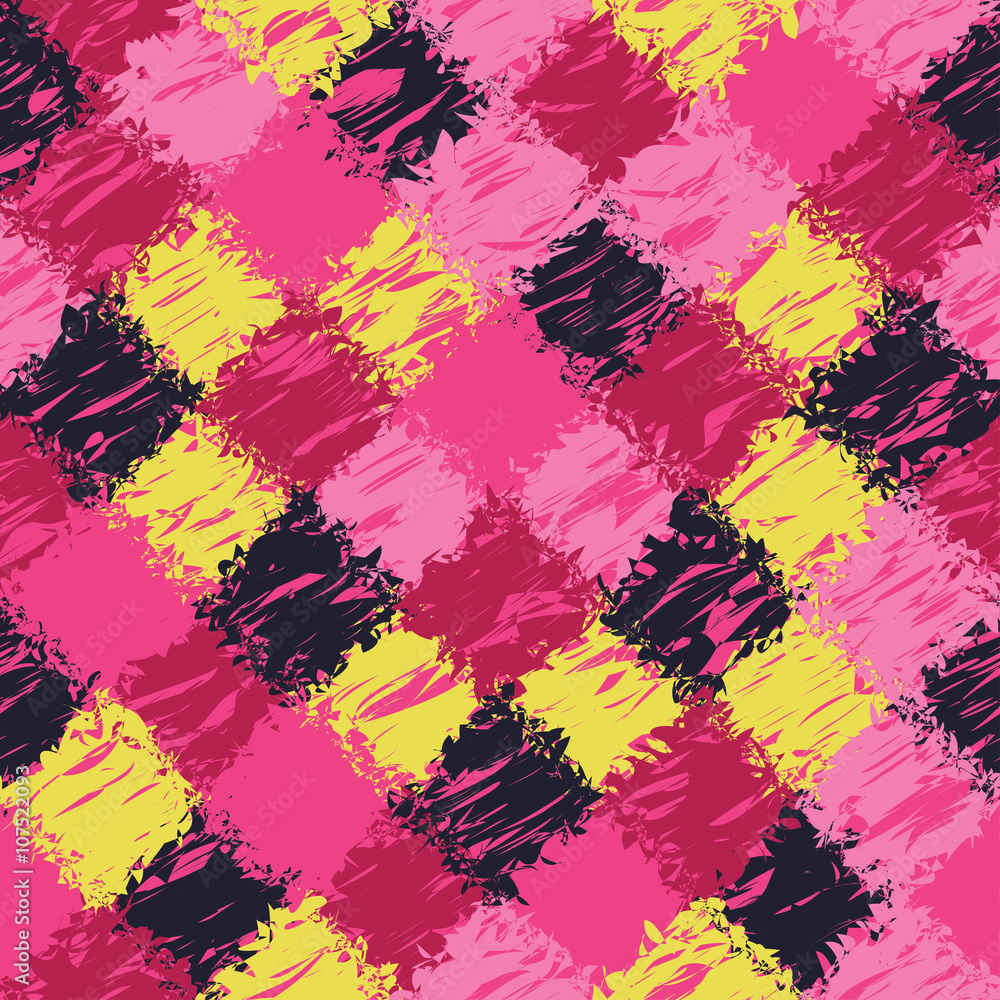 Colorful seamless pixel patterns. Print. Cloth design, wallpaper. 