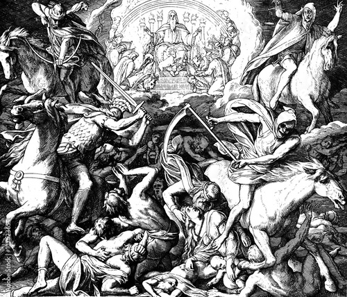 Obraz na plátně Four Horsemen of the Apocalypse