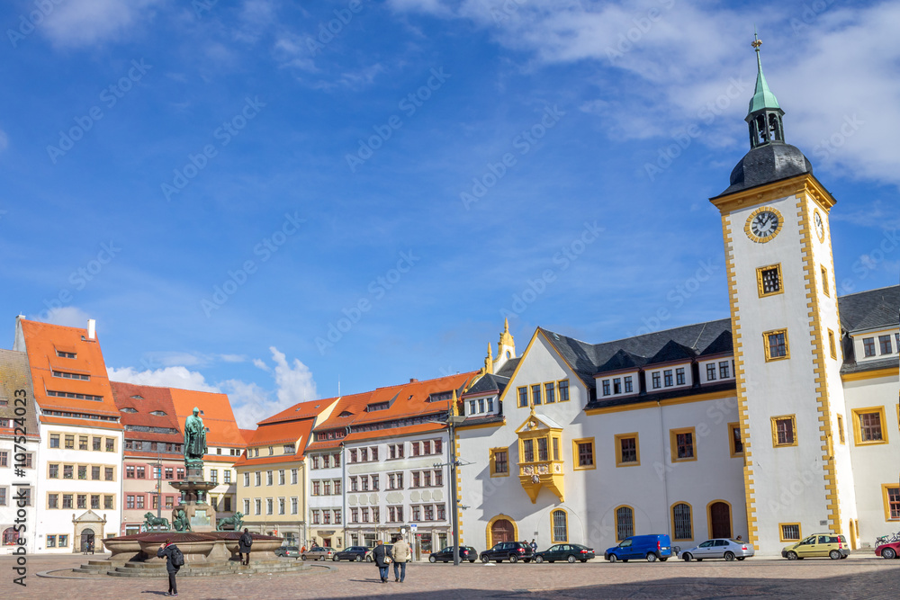 Obraz premium Freiberg, Obermarkt 