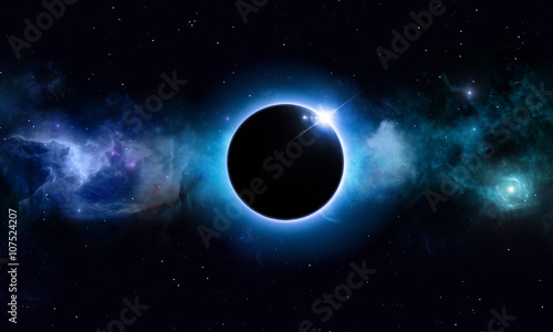 Deep Space Solar Eclipse