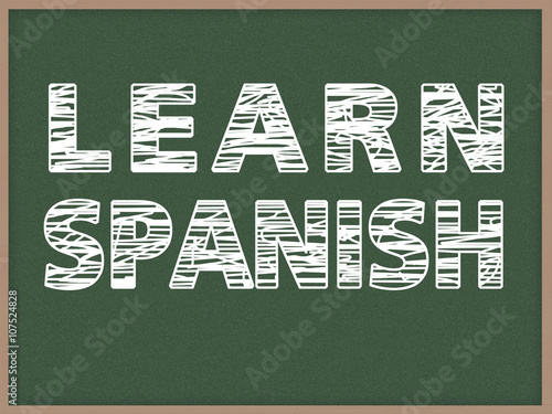 Learn Language - Chalk to blackboard