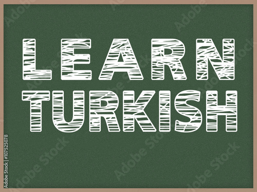 Learn Language - Chalk to blackboard