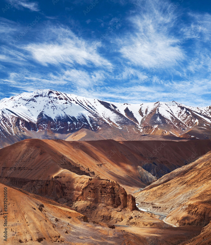 Himalaya mountain landscape in Ladakh, North India