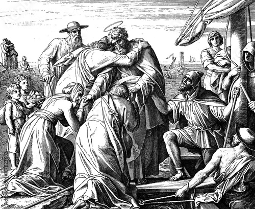 Photography Paul's Farewell to Ephesian Elders 1) Sacred-biblical history of the old and New Testament