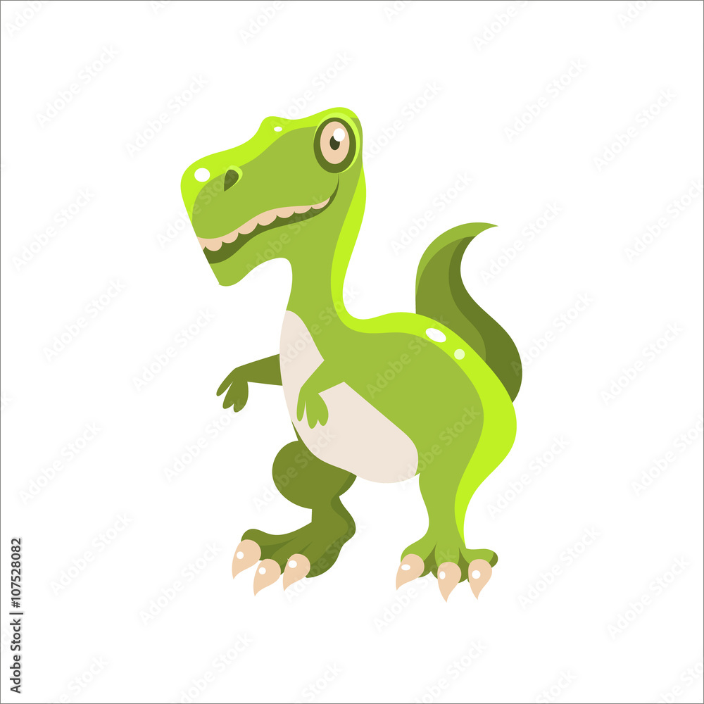 Green Tyrannosaurus Flat Vecto Green Tyrannosaurus Flat Vecto
