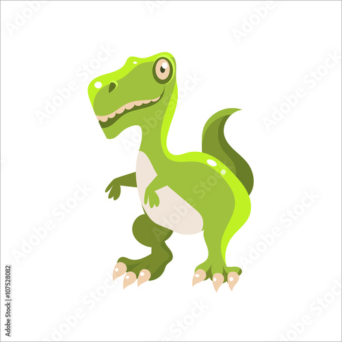 Green Tyrannosaurus Flat Vecto