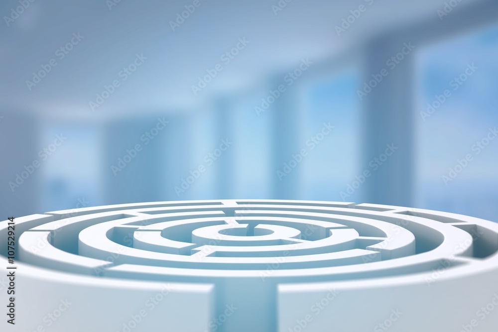 Composite image of circle maze Composite image of circle maze