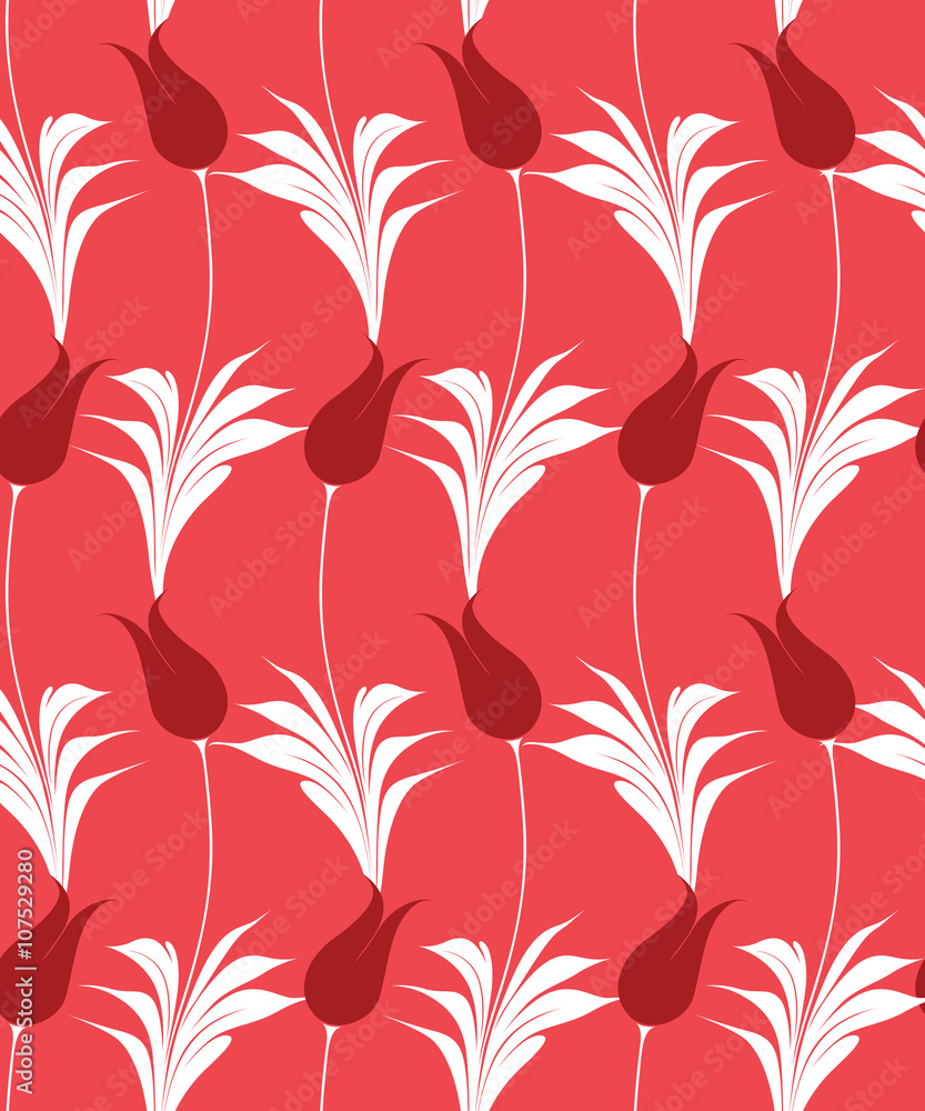 Turkish tulip seamles pattern Turkish tulip seamles pattern