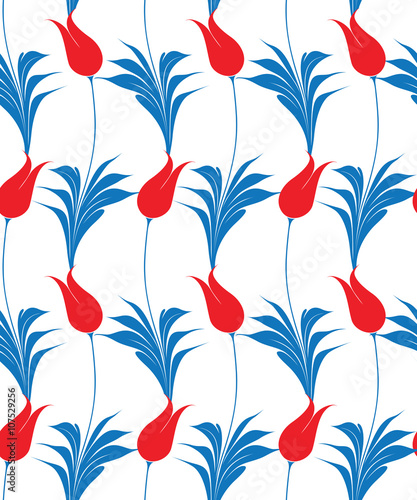 Turkish tulip seamles pattern #107529256