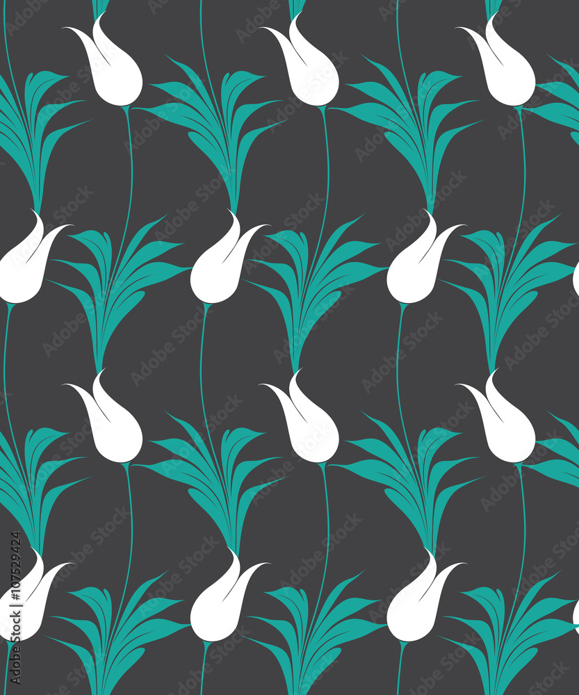Turkish tulip seamles pattern Turkish tulip seamles pattern