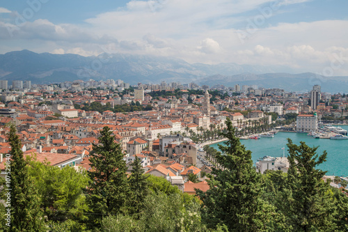 Split, Kroatien, Stadtpanorama