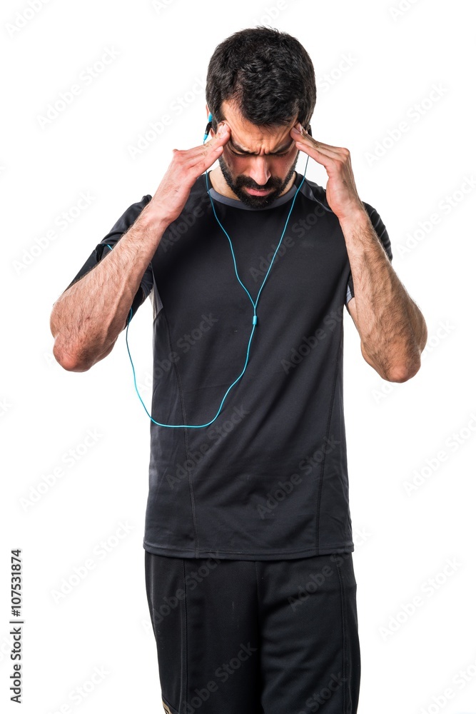 Fototapeta premium frustrated sportman
