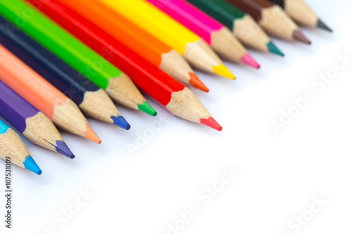 color pencil, business leader concept.