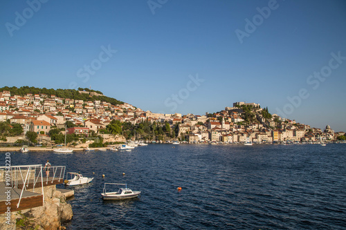 Stadtpanorama von Sibenik  Kroatien