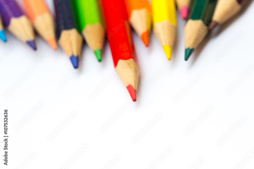 color pencil, business race to be winner concept. color pencil, business race to be winner concept.