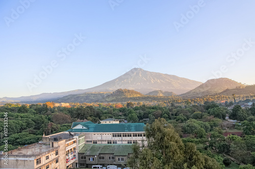 Sunrise over Mount Meru. Arusha, Tanzania.
 photo