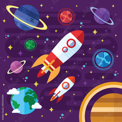 Vector Flat Outer Space Elements