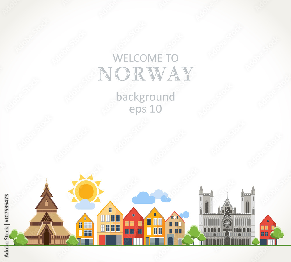 Welcome to Norway background panorama Welcome to Norway background panorama