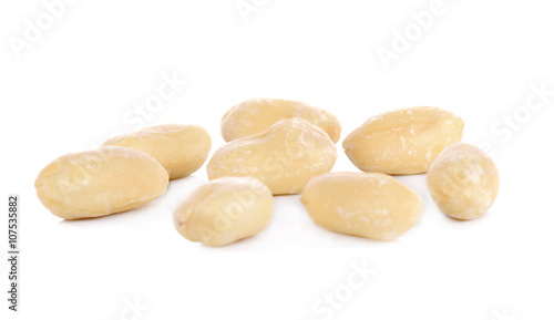 Pea nut on white background