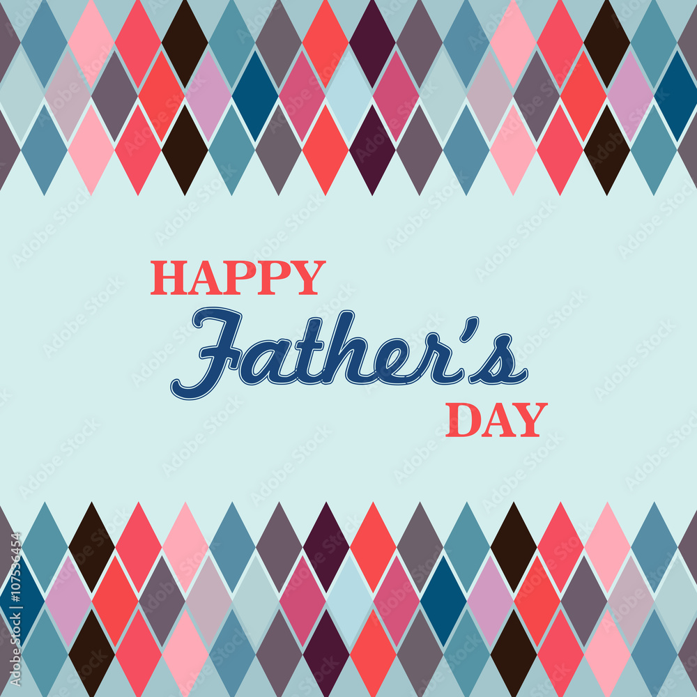 Argyle pattern with the text Happy Fathers day Argyle pattern with the text Happy Fathers day