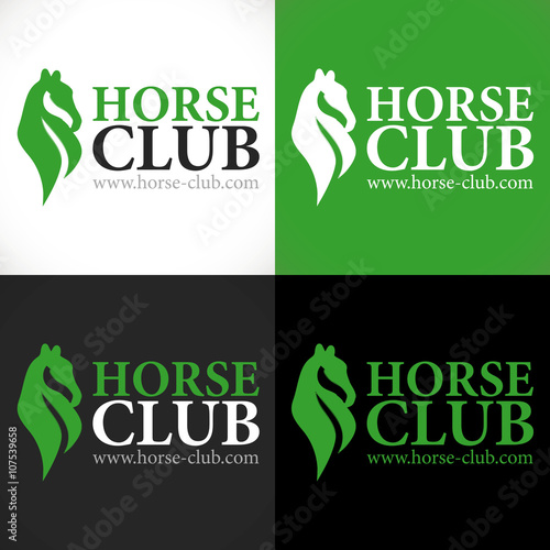 logo club équestre cheval équitation 