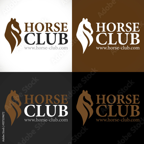 logo haras cheval poney club équestre 