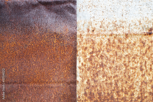 rusty zinc background. photo