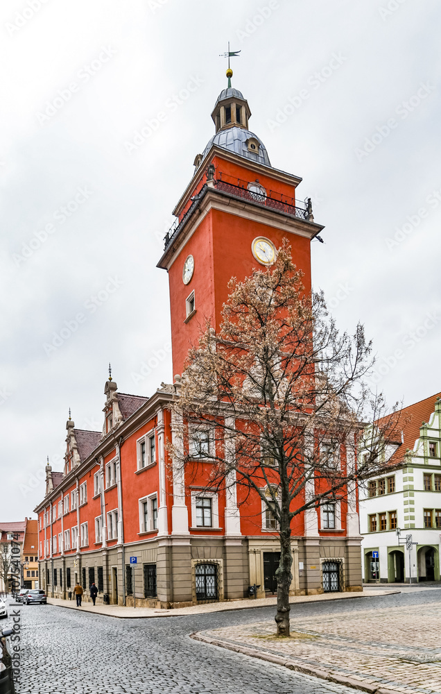 Obraz premium scenic view to old town hall in Gotha