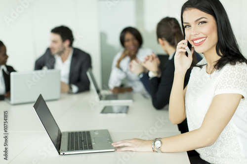 Businesswoman on the phone