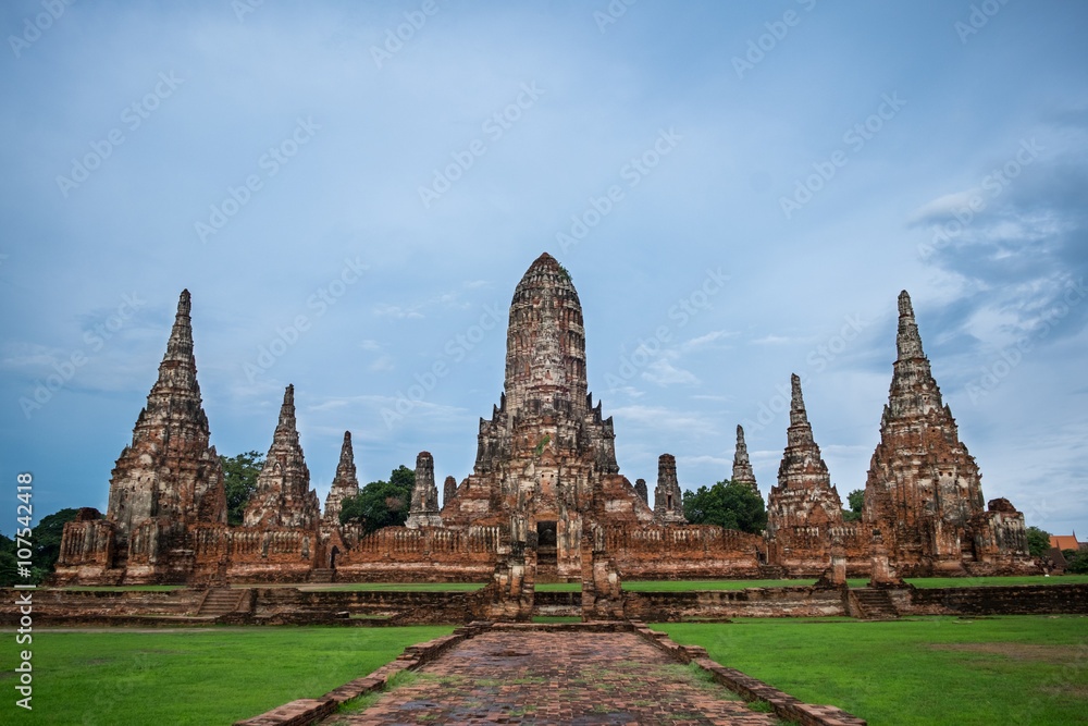 Old Temple that Burned in Long Time Ago in Ayudhaya Province, Thailand Old Temple that Burned in Long Time Ago in Ayudhaya Province, Thailand