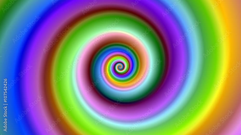 Mesmeric colorful fractal spiral swirl loop. Mesmeric colorful fractal spiral swirl loop.