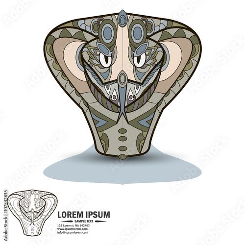 Creative multicolor and black and white logo and brandbook eleme