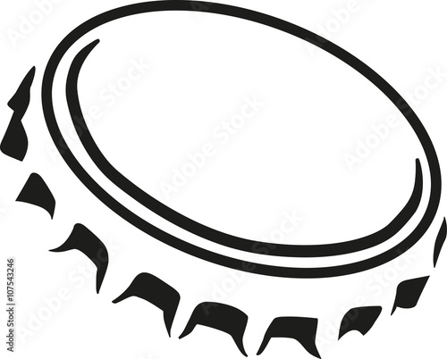 Beer cap outline