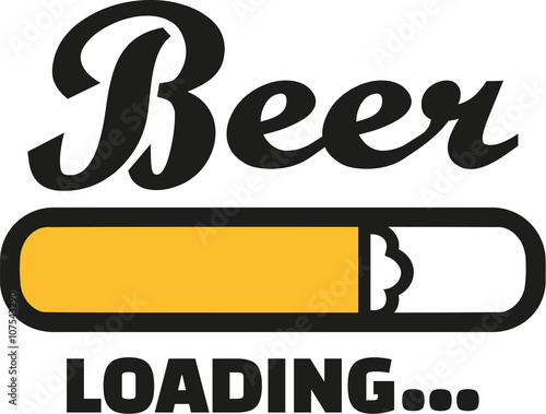 Beer Loading bar with foam